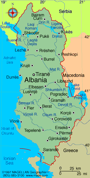 Elbasan map